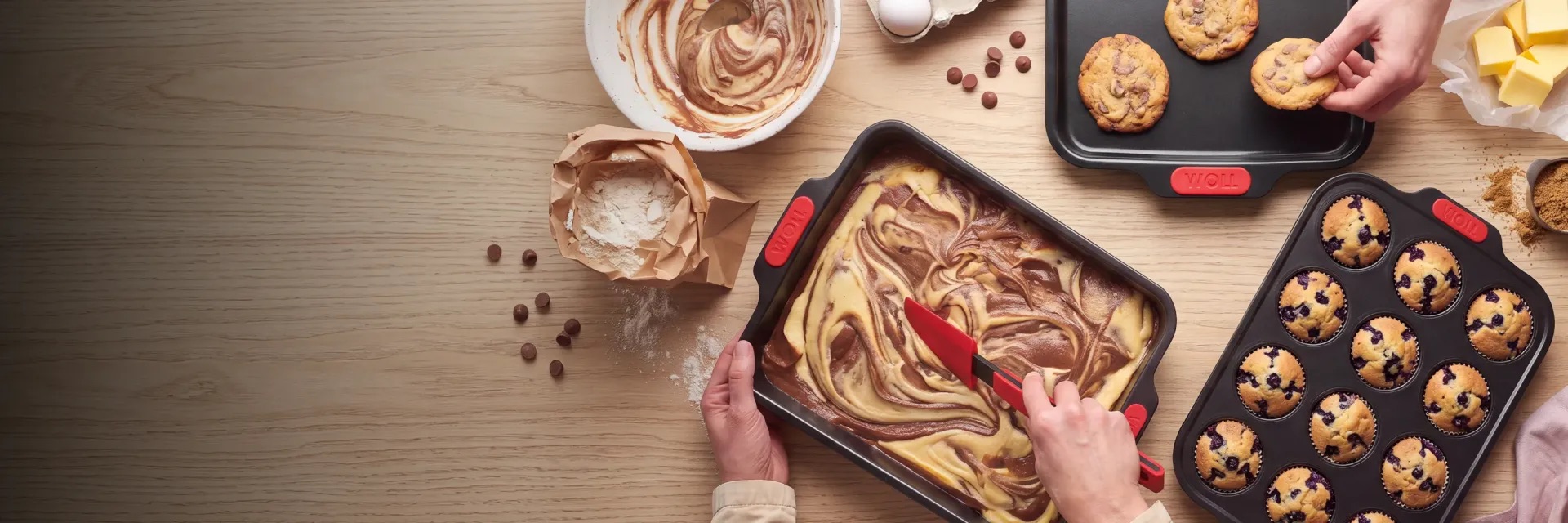 Silikonová pečicí vložka 24 cm WOLL Bake it kulatá – inspirace WOLL